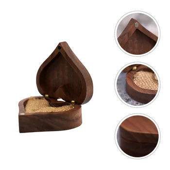1PC Love Heart Ring Box Mini Jewelry Wood Box Solid Wood Ring Box Walnut Wood Ring Case Wooden Ring Packing Box for Home Party W
1PC Love Heart Ring Box Mini Jewelry Wood Box Solid Wood Ring Box Walnut Wood Ring Case Wooden Ring Packing Box for Home Party W
