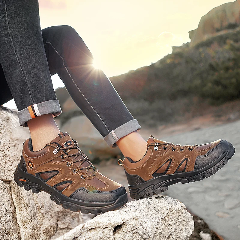 Seedstar Men's Leather Men Outdoor Shoes Breathable Sneaker Mountain Hiking Shoes Men Hunting Sandals Man Hiking Shoes Mujer 
Seedstar Men's Leather Men Outdoor Shoes Breathable Sneaker Mountain Hiking Shoes Men Hunting Sandals Man Hiking Shoes Mujer