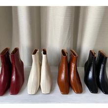 Elmsk Botas Mujer Shoes Women France Elegant High Heel Ankle Boot Women Ins Fashion Blogger Retro Cowhide Square Toe Winter
Elmsk Botas Mujer Shoes Women France Elegant High Heel Ankle Boot Women Ins Fashion Blogger Retro Cowhide Square Toe Winter
