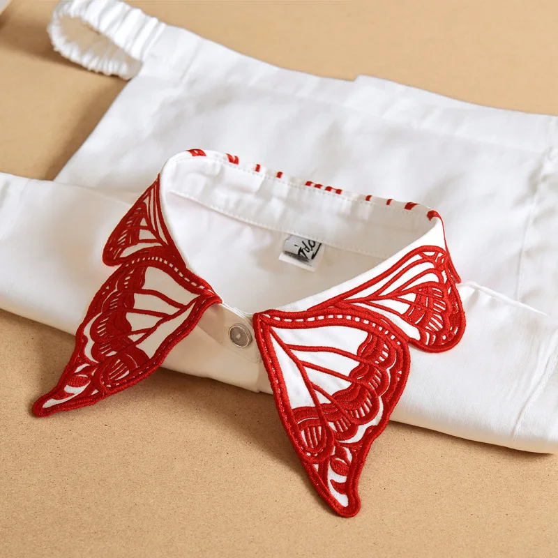 Embroidery Fake Collar for Women Shirt Detachable Collar Ladies Lace False Collar Female Blouse Neckwear Accessories
Embroidery Fake Collar for Women Shirt Detachable Collar Ladies Lace False Collar Female Blouse Neckwear Accessories