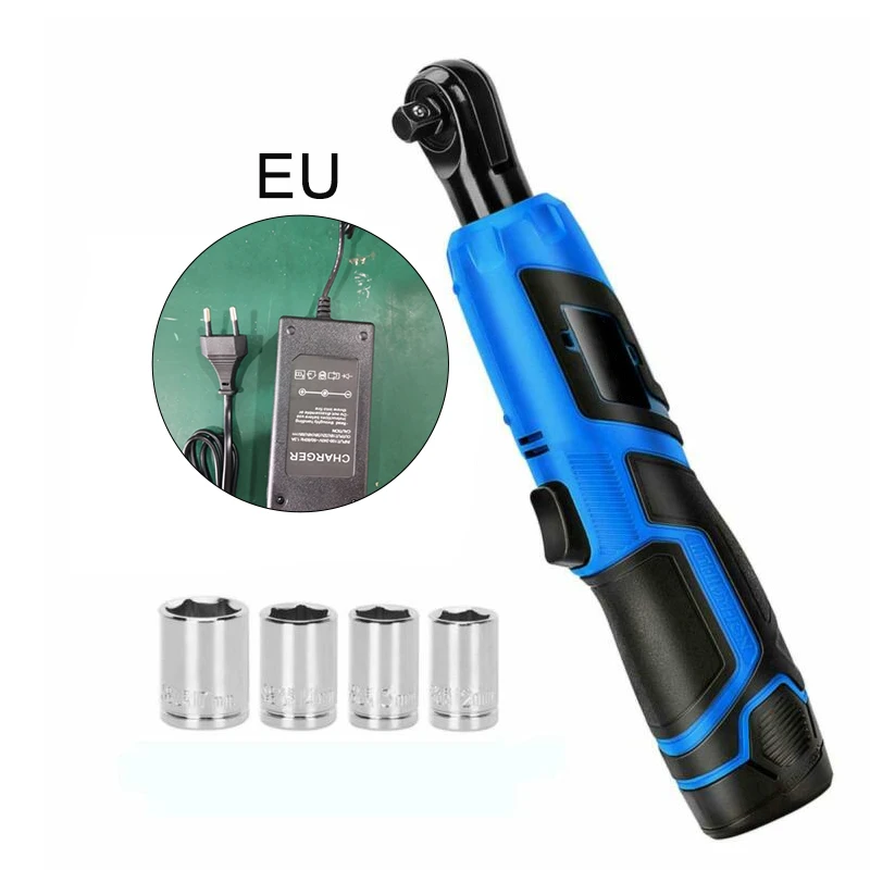 1pc 12V 3/8" Cordless Electric Ratchet Wrench with Charger 2000mAh Li-Ion Battery UK/US/EU/AU plug type
1pc 12V 3/8" Cordless Electric Ratchet Wrench with Charger 2000mAh Li-Ion Battery UK/US/EU/AU plug type