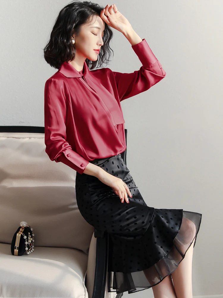 Spring Autumn Women Bodycon Office Dress Elegant Ladies Formal Shirt Tops + Mesh Skirt Two Piece Set Women Clothes 2020 ZT1981
Spring Autumn Women Bodycon Office Dress Elegant Ladies Formal Shirt Tops + Mesh Skirt Two Piece Set Women Clothes 2020 ZT1981
