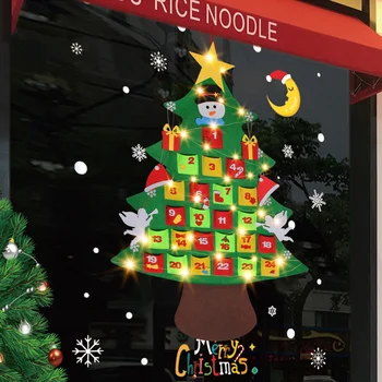 Behogar 24 Days Felt Advent Calendar Christmas Tree Countdown Hanging Ornaments with String Light for Home Christmas Wall Decor
Behogar 24 Days Felt Advent Calendar Christmas Tree Countdown Hanging Ornaments with String Light for Home Christmas Wall Decor