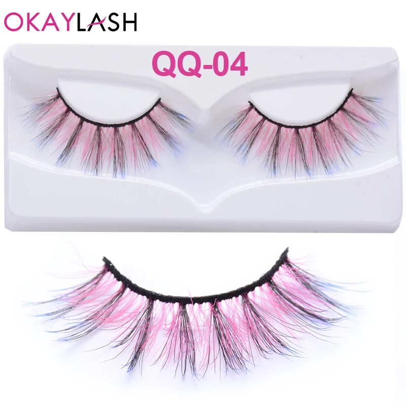 OKAYLASH Pink Red Color Fake Eyelashes Makeup Halloween Cosmetic Eyelash Cosplay Party False Rainbow Strip Lashes
OKAYLASH Pink Red Color Fake Eyelashes Makeup Halloween Cosmetic Eyelash Cosplay Party False Rainbow Strip Lashes