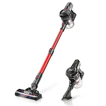 Cordless Vacuum Cleaner Handy and Extendable,AN6E Lightweight Quiet Powerful Suction Rechargeable Stick Handheld Vac 2Speed
Cordless Vacuum Cleaner Handy and Extendable,AN6E Lightweight Quiet Powerful Suction Rechargeable Stick Handheld Vac 2Speed