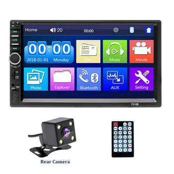 7018B Car Radio FM Station MP3 Player 1 Din Audio Stereo USB AUX TF Card Bluetooth With Rear View Camera Remote Control Player
7018B Car Radio FM Station MP3 Player 1 Din Audio Stereo USB AUX TF Card Bluetooth With Rear View Camera Remote Control Player
