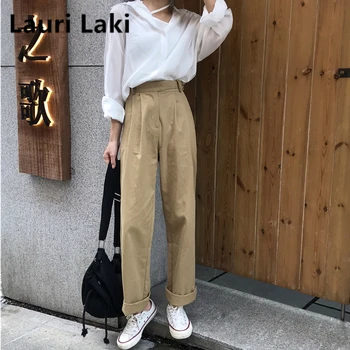 Loose Wide Leg Straight Trousers Maxi Plus Size Khaki High Waist Cargo Pants Street Elegant Spring Summer 2020 Office Ladies
Loose Wide Leg Straight Trousers Maxi Plus Size Khaki High Waist Cargo Pants Street Elegant Spring Summer 2020 Office Ladies