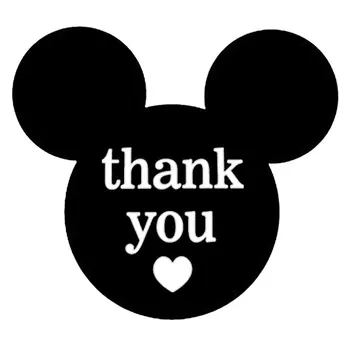 

Mickey Minnie Mouse Thank You Stickers 2.25 x 2 Inch - 520 Mickey Mouse Ears Stickers Thank You Labels