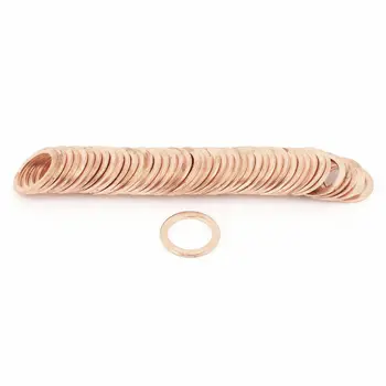 50pcs 16mm Inner Dia Copper Flat Washer Ring Line Seal Fastener
50pcs 16mm Inner Dia Copper Flat Washer Ring Line Seal Fastener