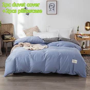 Fashion Duvet Cover Sets Cotton Blue Quilt Cover Single Twin Full Bedding Sets 2pc Pillowcase Luxury Solid Comforter Cover Sets
Fashion Duvet Cover Sets Cotton Blue Quilt Cover Single Twin Full Bedding Sets 2pc Pillowcase Luxury Solid Comforter Cover Sets
