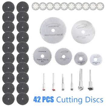 42Pc Diamond Cutting Discs Wheel HSS Circular Saw Blades Set with Drill Bit Resin Cut-Off Wheels For Rotary Tool For Glass Stone
42Pc Diamond Cutting Discs Wheel HSS Circular Saw Blades Set with Drill Bit Resin Cut-Off Wheels For Rotary Tool For Glass Stone