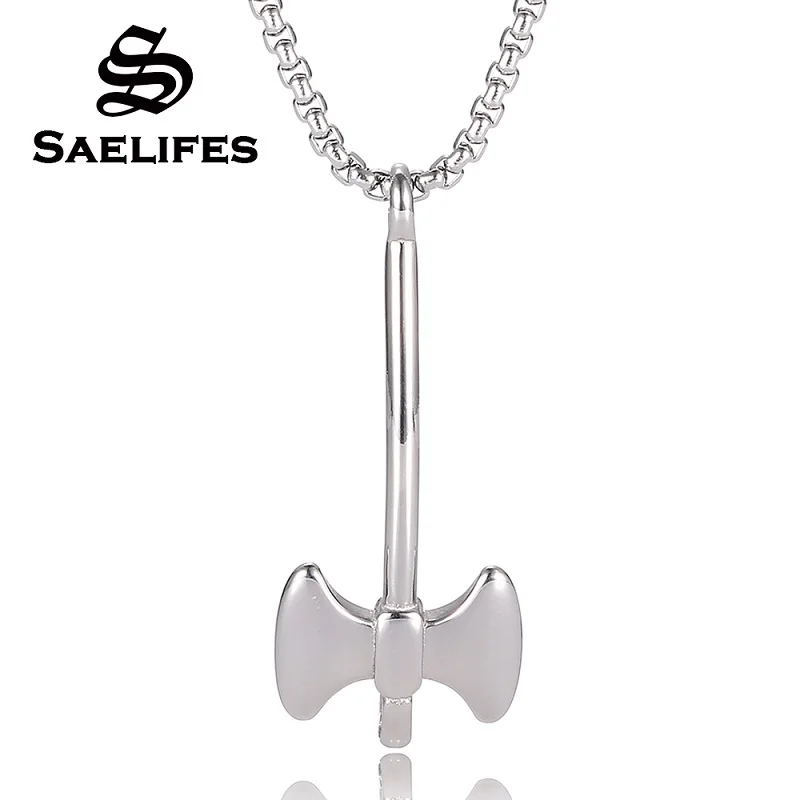 Fashion Personality Axe Stainless Steel Pendant Creative Designer Jewelry Men's Necklace Birthday Gift PB0421
Fashion Personality Axe Stainless Steel Pendant Creative Designer Jewelry Men's Necklace Birthday Gift PB0421