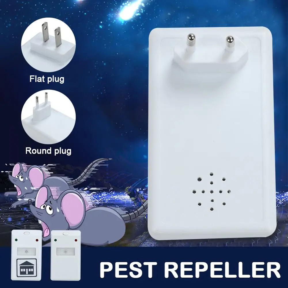 Rodent Control EU/US Plug Electronic Indoor Mosquito Repellen Cockroach Mosquito Insect Killer Ultrasonic Pest Repeller
Rodent Control EU/US Plug Electronic Indoor Mosquito Repellen Cockroach Mosquito Insect Killer Ultrasonic Pest Repeller