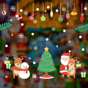 2021 Cartoon Christmas Window Stickers for Glass Decoration Wall Stickers Santa Claus and reindeer Xmas Decorative Stickers PVC
2021 Cartoon Christmas Window Stickers for Glass Decoration Wall Stickers Santa Claus and reindeer Xmas Decorative Stickers PVC