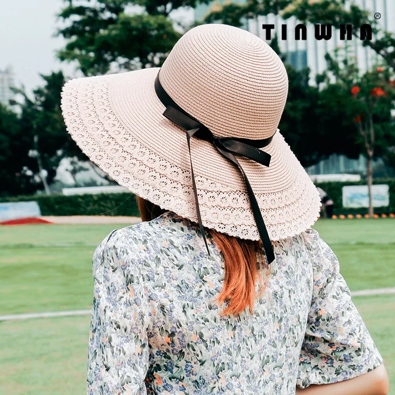 New Summer female straw bow sun block casual hats leisure holiday beach folding outing sunshade glacier hat laciness large brim
New Summer female straw bow sun block casual hats leisure holiday beach folding outing sunshade glacier hat laciness large brim