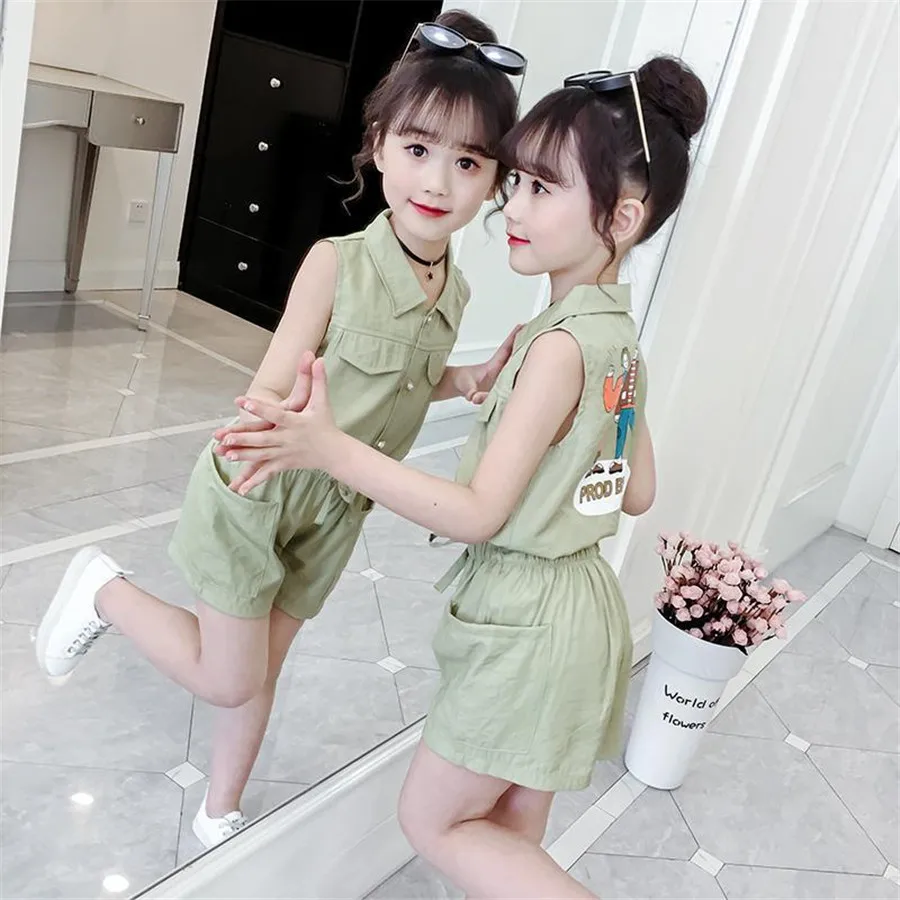 Girls Clothes Sets 2020 Summer New Kids Girls Clothing Outfits Fashion Tops + Shorts 2Pcs Children Tracksuit
Girls Clothes Sets 2020 Summer New Kids Girls Clothing Outfits Fashion Tops + Shorts 2Pcs Children Tracksuit