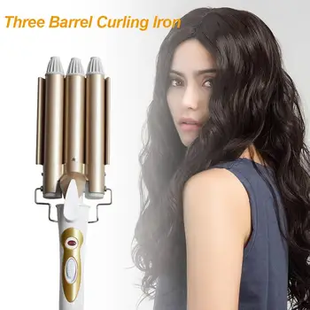 Voltage: 110-220 - V Sale Fashion Three Pipe Joint Ceramic Triple Barrels Curling Iron Deep Wave Curler Hair Waver Drop Shipping
Voltage: 110-220 - V Sale Fashion Three Pipe Joint Ceramic Triple Barrels Curling Iron Deep Wave Curler Hair Waver Drop Shipping