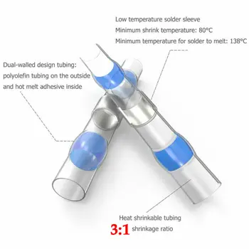 300 Pcs Water-proof Heat Shrink Butt Terminals Solder Seal Sleeve Wire Connector
300 Pcs Water-proof Heat Shrink Butt Terminals Solder Seal Sleeve Wire Connector