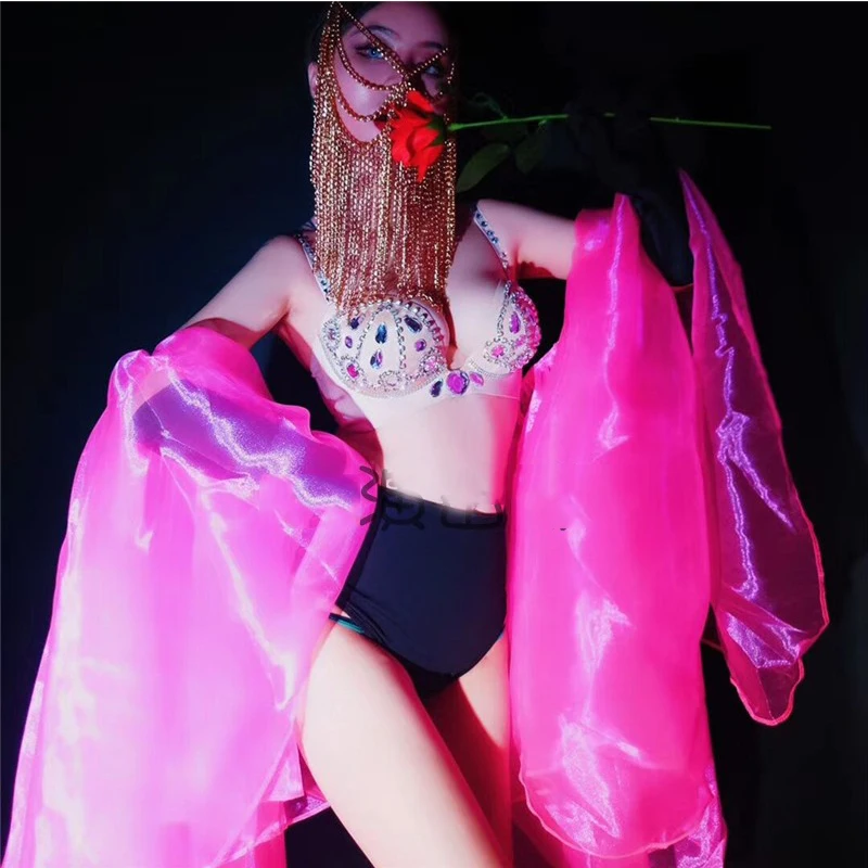 Nightclub Bar DS Indian Dance Performance Clothes Sexy Bikini Tassel Mask Female Singer Party Carnival Performance Wear DWY3995
Nightclub Bar DS Indian Dance Performance Clothes Sexy Bikini Tassel Mask Female Singer Party Carnival Performance Wear DWY3995