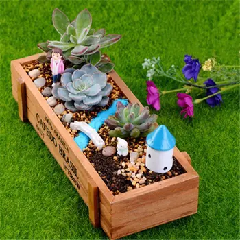 1 Pcs Vintage Wood Garden Flower Planter Succulent Pot Rectangle Trough Box Plant Bed Artificial Succulent Plant pot 
1 Pcs Vintage Wood Garden Flower Planter Succulent Pot Rectangle Trough Box Plant Bed Artificial Succulent Plant pot