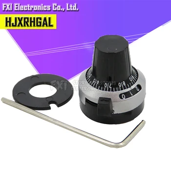 1PCS WXD3-13 3590S precision scale 6.35mm knob potentiometer knob equipped with multi-turn potentiometer 3590S-2
1PCS WXD3-13 3590S precision scale 6.35mm knob potentiometer knob equipped with multi-turn potentiometer 3590S-2