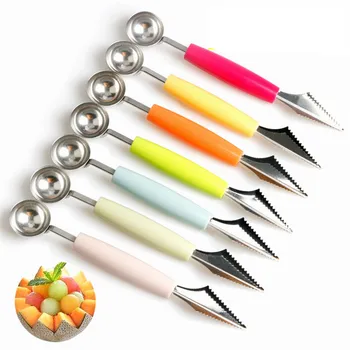 Creative Ice Cream Dig Ball Scoop Spoon Double Head Stainless Steel Watermelon Scoop DIY Carving Knife Fruit Platter Scoop Hot
Creative Ice Cream Dig Ball Scoop Spoon Double Head Stainless Steel Watermelon Scoop DIY Carving Knife Fruit Platter Scoop Hot