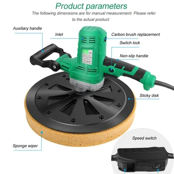 Cement Mortar Polishing Machine 220V Hand-held Electric Concrete Epoxy with Sponge Plate Hard disk Chassis Trowel Wall Smoothing
Cement Mortar Polishing Machine 220V Hand-held Electric Concrete Epoxy with Sponge Plate Hard disk Chassis Trowel Wall Smoothing