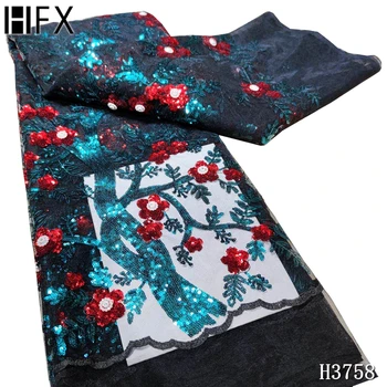 HFX Latest African laces 2020 high quality Tulle lace fabrics African Net lace French Sequin fabric For Nigerian Party F3758 
HFX Latest African laces 2020 high quality Tulle lace fabrics African Net lace French Sequin fabric For Nigerian Party F3758