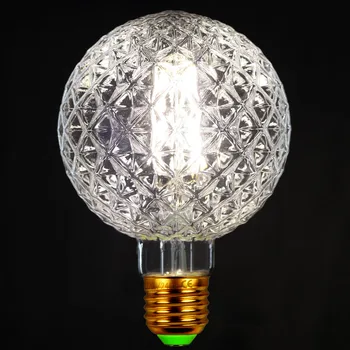 

Led Filament Bulbs Specialty Decorative Bulb 4000K Daylight Bulb G95 Crystal 220V 4W Non Dimmable E27 Edison Screw Bulbs