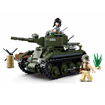 347Pcs BT-7 Tank Model Educational Building Blocks Toys For Boys 6Years DIY Birthday Present Small Bricks Sluban 0686 Compatible
347Pcs BT-7 Tank Model Educational Building Blocks Toys For Boys 6Years DIY Birthday Present Small Bricks Sluban 0686 Compatible