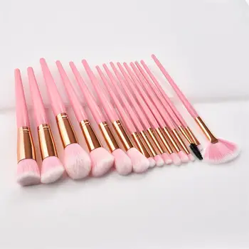 15pcs Wooden Handle Soft Nylon Bristles Makeup Brush Cosmetics Powder Blush Brush Kit For Woman High-End Makeup Brush Set
15pcs Wooden Handle Soft Nylon Bristles Makeup Brush Cosmetics Powder Blush Brush Kit For Woman High-End Makeup Brush Set