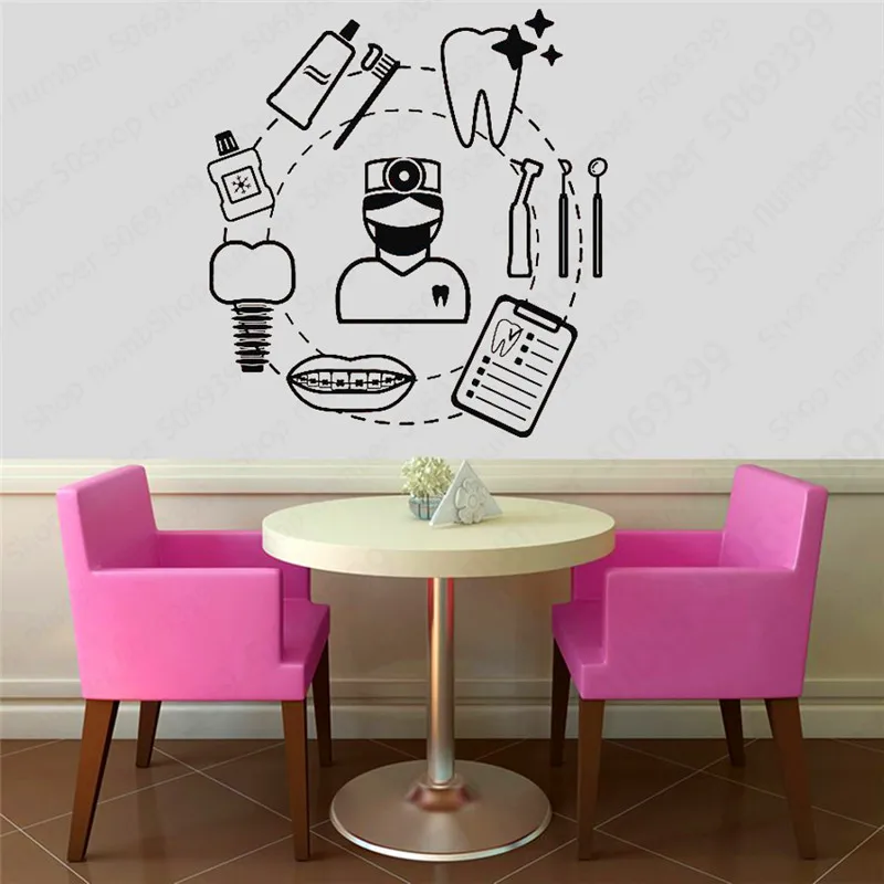 Vinyl Wall Decals Dental Care Dentist Teeth Tools Stickers Murals Dental Shop Decoration Detachable Offer Window Decals LW621
Vinyl Wall Decals Dental Care Dentist Teeth Tools Stickers Murals Dental Shop Decoration Detachable Offer Window Decals LW621