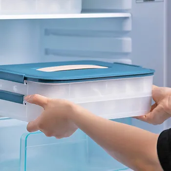Portable Refrigerator Dumpling Storage Box Food Organizer with Handle for Home Kitchen GQ
Portable Refrigerator Dumpling Storage Box Food Organizer with Handle for Home Kitchen GQ