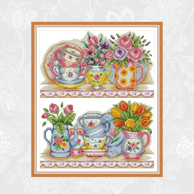 The Vase on the Shelf Embroidery Needlework Set,Handmade Crafts Home Decor,Count Print On Canvas 14CT 11CT Cross Stitch kits
The Vase on the Shelf Embroidery Needlework Set,Handmade Crafts Home Decor,Count Print On Canvas 14CT 11CT Cross Stitch kits