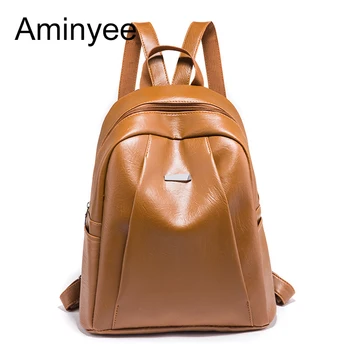 Aminyee Fashion Women Backpack Bag Waterproof PU Leather Travel Bag for Women Large Capacity Teenager Laptop Backpacks Female
Aminyee Fashion Women Backpack Bag Waterproof PU Leather Travel Bag for Women Large Capacity Teenager Laptop Backpacks Female