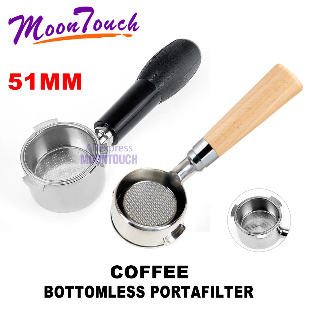 Coffee Portafilter For Delonghi Filter 51MM Stainless Steel Replacement Filter Basket Coffee Accessories Cafe For barista
Coffee Portafilter For Delonghi Filter 51MM Stainless Steel Replacement Filter Basket Coffee Accessories Cafe For barista