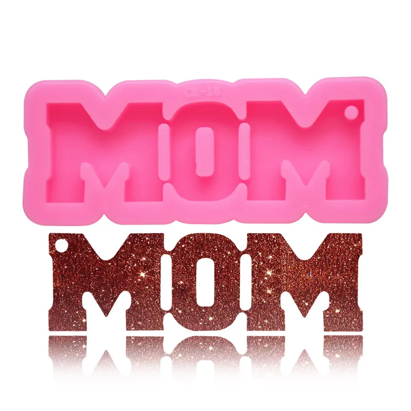 HMZCN Bright MOM Shape Keychains Silicone Moulds Epoxy Keychains Jewelry Key Ring Pendant DIY Resin Molds
HMZCN Bright MOM Shape Keychains Silicone Moulds Epoxy Keychains Jewelry Key Ring Pendant DIY Resin Molds