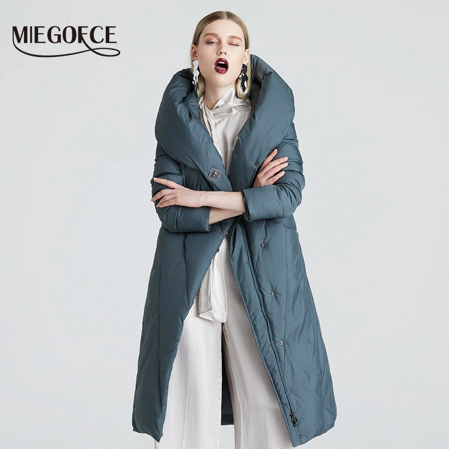 MIEGOFCE 2020 Длинный Пуховик Зимний Теплая Пальто Для Женщин Модная Женская Парка