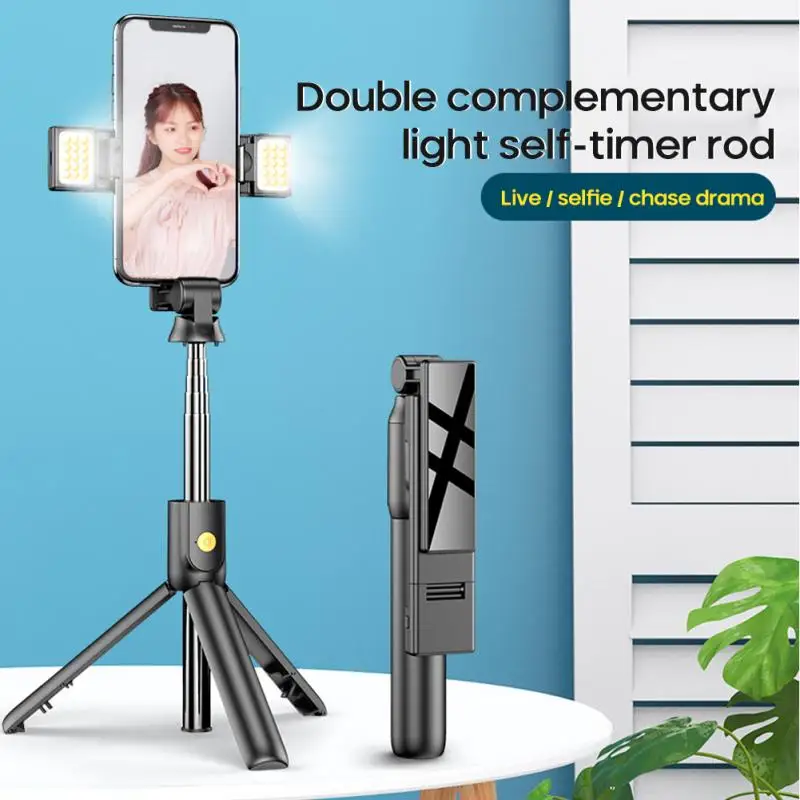 Portable Extendable Bluetooth 4.0 Handheld Selfie Phone Holder Stick Tripod Stand Monopod With Dual Fill Light For Android IOS
Portable Extendable Bluetooth 4.0 Handheld Selfie Phone Holder Stick Tripod Stand Monopod With Dual Fill Light For Android IOS