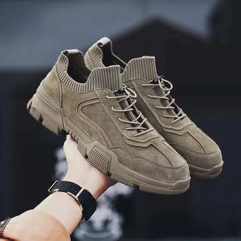 Best Selling Leather Sock Boots Men Low Top Casual Boots Men Anti-Slip Men Work Boots Elastic Band Ankle Boots Mens Size 39-44
Best Selling Leather Sock Boots Men Low Top Casual Boots Men Anti-Slip Men Work Boots Elastic Band Ankle Boots Mens Size 39-44