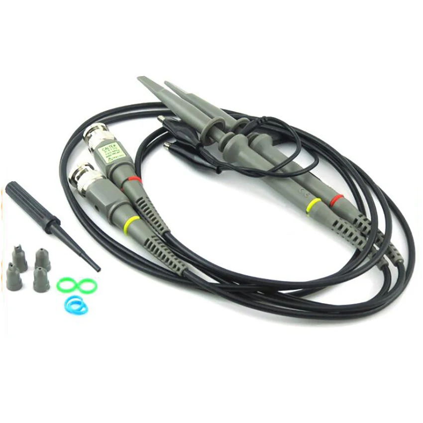 2PCS/Set P6100 100 MHz Oscilloscope Probe 600V DC High Sensitivity Oscilloscope Clip Probe 10:1 with Accessories Kit
2PCS/Set P6100 100 MHz Oscilloscope Probe 600V DC High Sensitivity Oscilloscope Clip Probe 10:1 with Accessories Kit