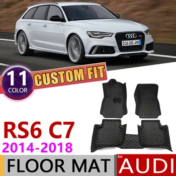 Custom Car Leather Floor Mats for Audi RS6 RS 6 Avant C7 4G 2014~2018 5 Seats Auto Foot Pad Carpet Accessories 2015 2016 2017 
Custom Car Leather Floor Mats for Audi RS6 RS 6 Avant C7 4G 2014~2018 5 Seats Auto Foot Pad Carpet Accessories 2015 2016 2017