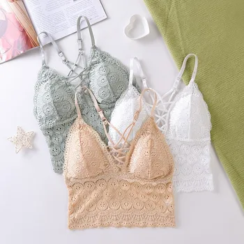 Fashion Sexy Lace Women Camis Front Cross Straps Padded Tansk Underwear Sexy Beauty Back Camisole Ladies Deep V Hollow Vest TOP
Fashion Sexy Lace Women Camis Front Cross Straps Padded Tansk Underwear Sexy Beauty Back Camisole Ladies Deep V Hollow Vest TOP