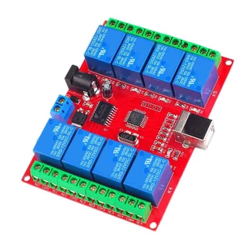 Drive Free USB Control Switch 8-Way 24V Relay Module Computer Control Switch PC ligent Control
Drive Free USB Control Switch 8-Way 24V Relay Module Computer Control Switch PC ligent Control