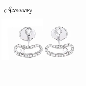 Moonmory 2020 100% Real 925 Sterling Silver Move Addiction Earrings With Move Clear Zircon CZ For Women Party
Moonmory 2020 100% Real 925 Sterling Silver Move Addiction Earrings With Move Clear Zircon CZ For Women Party