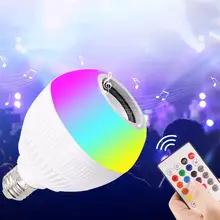 E27 Bluetooth 4.0 Wireless Remote Control Music Speaker LED Bulb Light Lamp
E27 Bluetooth 4.0 Wireless Remote Control Music Speaker LED Bulb Light Lamp