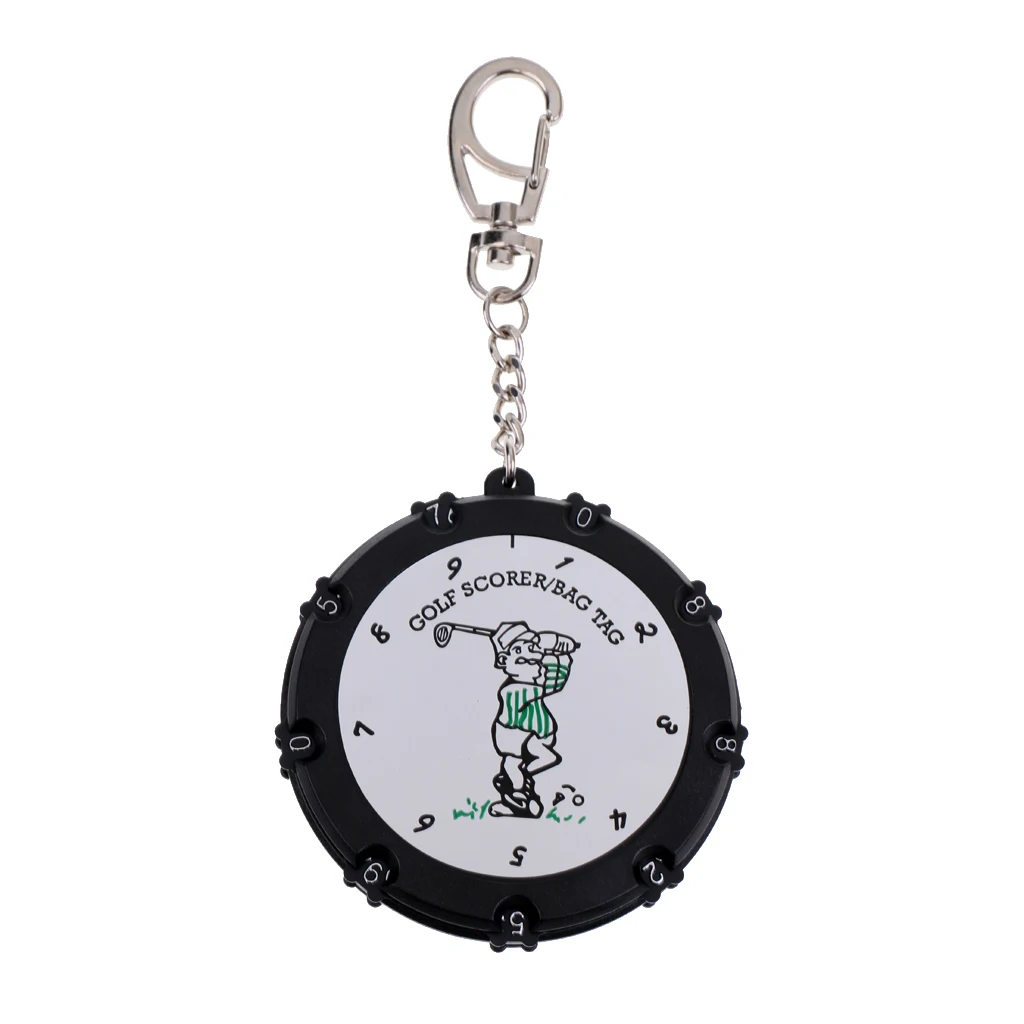 18 Hole Golf Score Counter Round Scoring Bag Tag Stroke Counter Keychain 18 Hole Golf Score Counter Round Scoring Bag Tag Stroke Counter Keychain