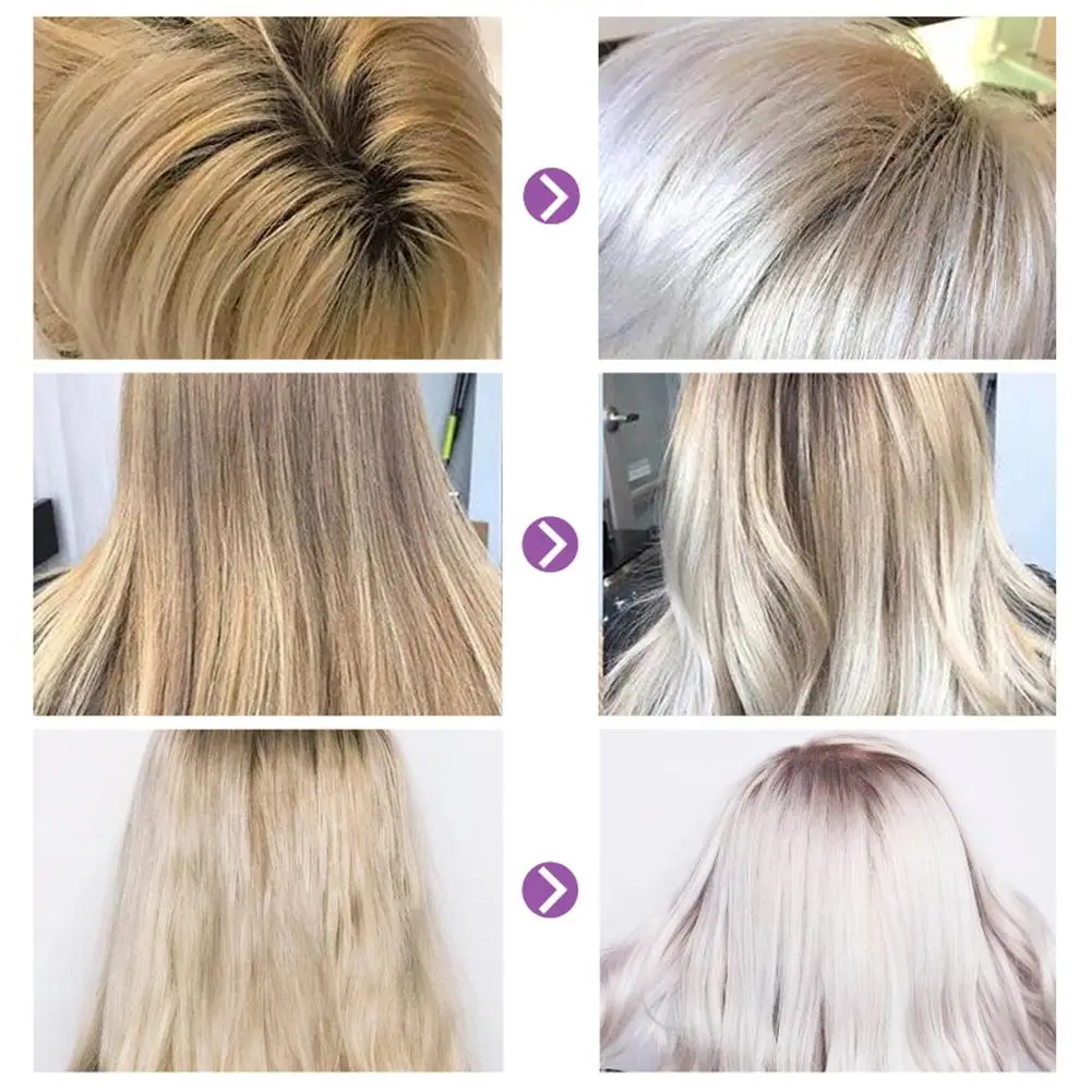 Purple Shampoo Blonde Hair Shampoo Removes Yellow And Brassy Tones