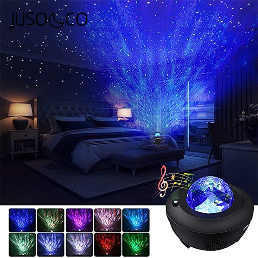JUSOCCO Ocean Wave Projector Bluethooth LED Night Light With USB Remote Control Music Player Aurora Dropship Projection
JUSOCCO Ocean Wave Projector Bluethooth LED Night Light With USB Remote Control Music Player Aurora Dropship Projection
