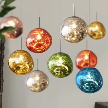 Nordic LED glass Chandelier Lava Ball Pendant Lamps Hanging Lamps Bedroom Kitchen Chandelier Modern Personality Light Melt
Nordic LED glass Chandelier Lava Ball Pendant Lamps Hanging Lamps Bedroom Kitchen Chandelier Modern Personality Light Melt